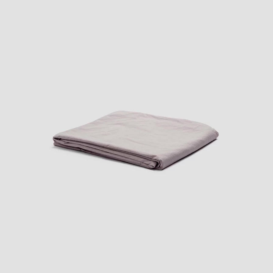 Piglet in Bed 100% Organic Stone Washed Percale Cotton Flat Sheet – Premium Soft & Breathable Bedding
