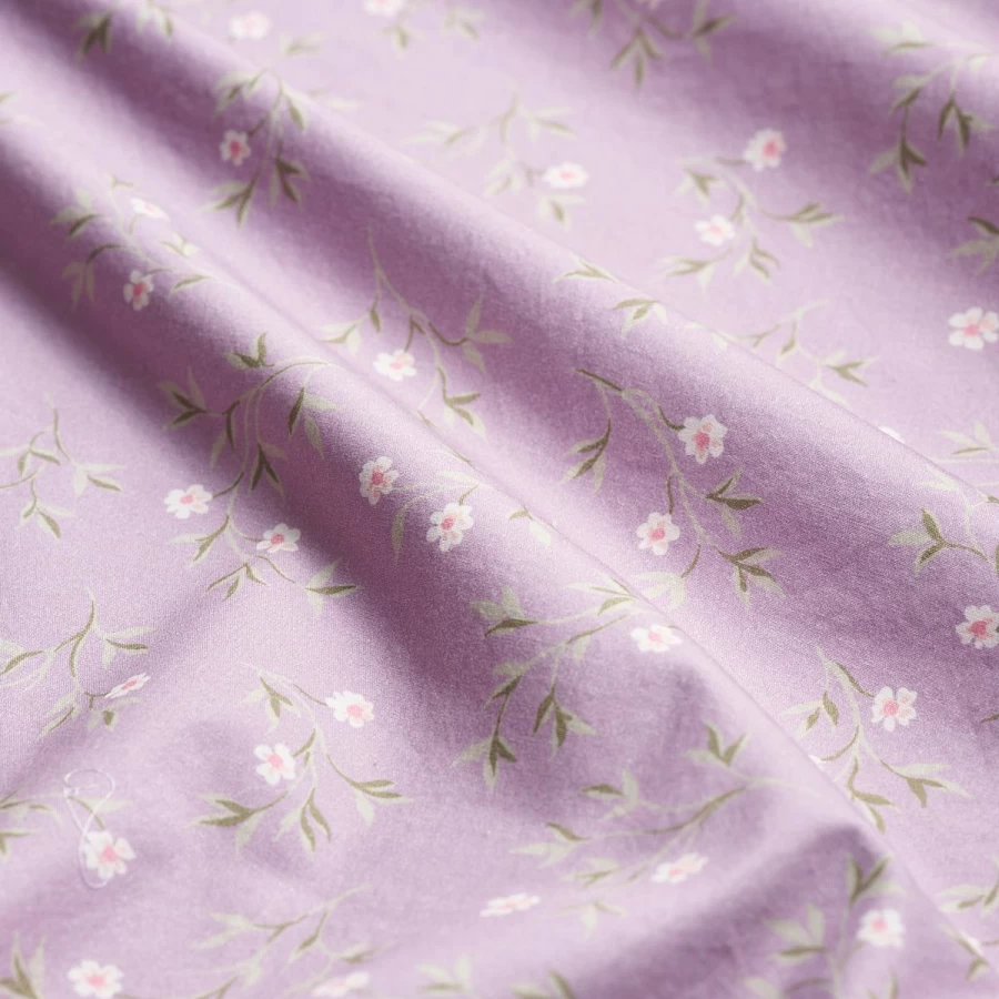 Piglet in Bed Lupin Floral 100% Cotton Flat Sheet – Soft & Breathable Bedding