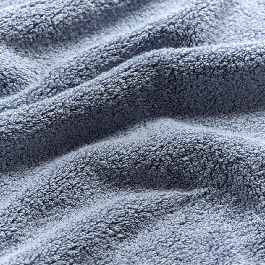 Piglet in Bed Organic Cotton Warm Blue Bath Sheet – Luxurious, Eco-Friendly, Super Absorbent Towel