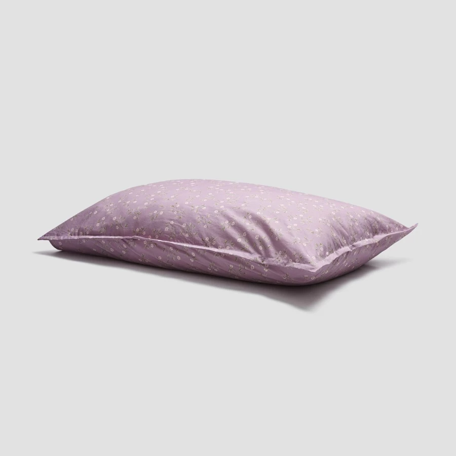 Piglet in Bed Lupin Floral Cotton Pillowcase Set - 2 Pack, Soft Breathable Pillow Covers for Bedroom Decor