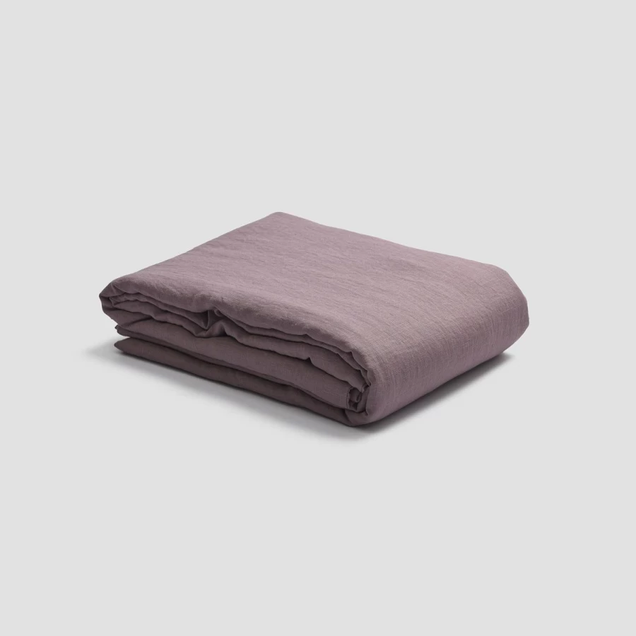 Piglet in Bed 100% Linen Duvet Cover - Natural Elderberry Washable Bedding Set