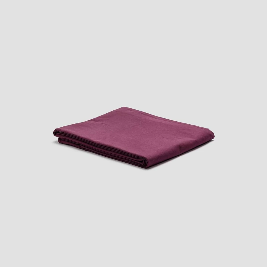 Piglet in Bed Washed Mulberry Percale Cotton Flat Sheet – Premium Soft & Breathable Bedding