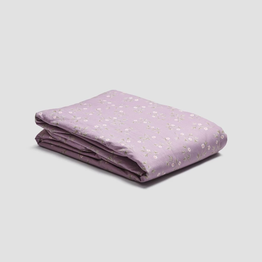 Piglet in Bed Lupin Floral 100% Cotton Duvet Cover Set - Soft Botanical Print Bedding