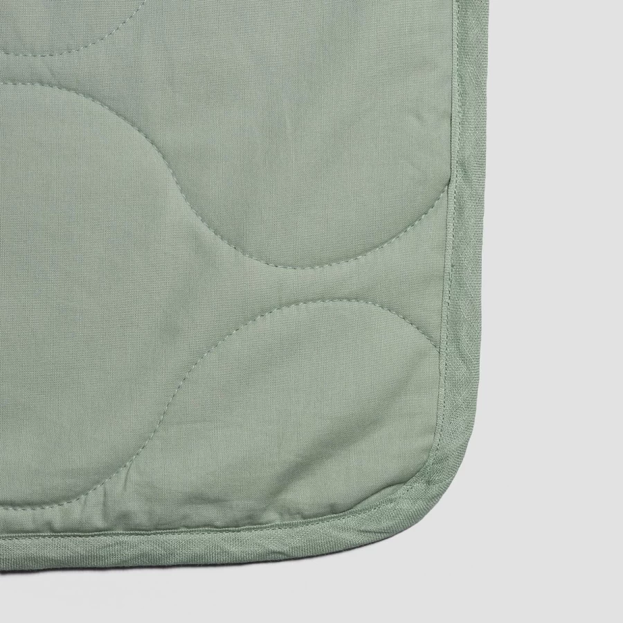Piglet in Bed Sage Green 100% Linen Duvet Cover - Organic Washed Cotton Quilt