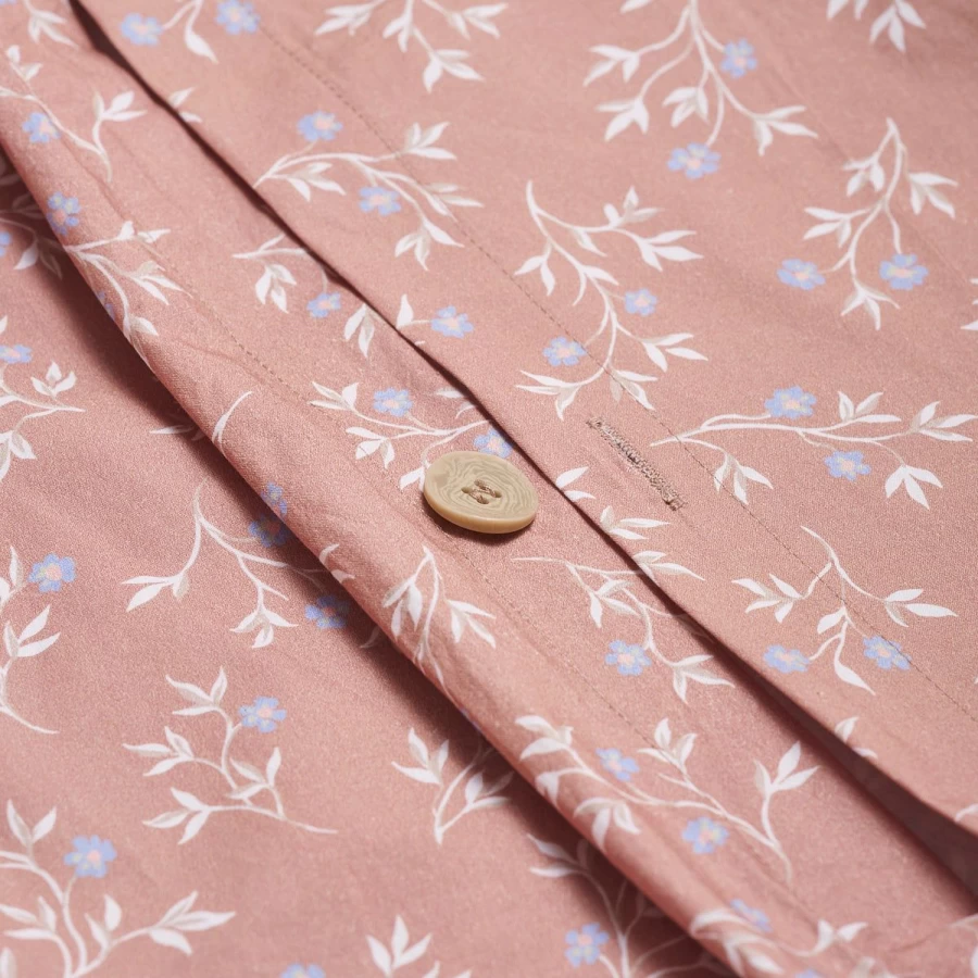 Piglet in Bed 100% Cotton Duvet Cover with Chestnut Floral Design - Soft & Breathable Bedding