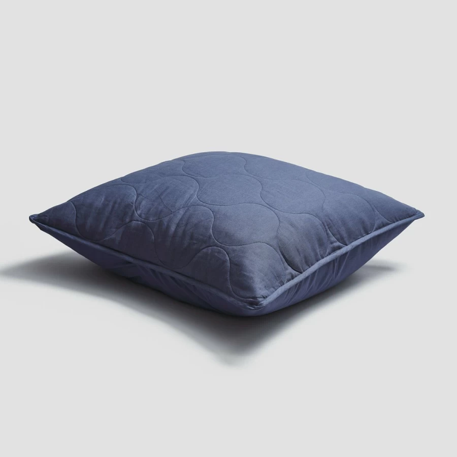 Piglet in Bed 100% Linen Blueberry Sham Pair - Organic French Flax Twin Queen King