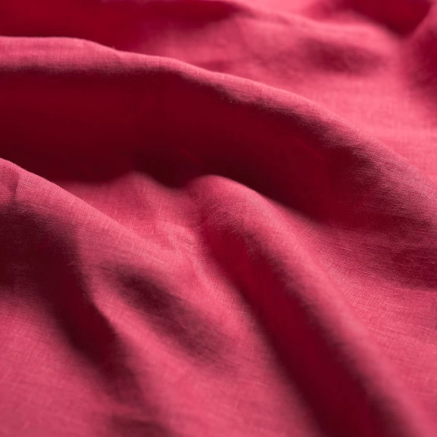 Piglet in Bed Fuchsia Linen Fitted Sheet - Premium 100% Linen Bedding for Comfort & Durability
