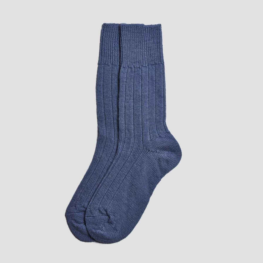 "Piglet in Bed Blueberry Alpaca Wool Bed Socks for Women & Men"