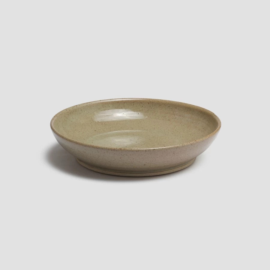 Piglet in Bed Olive Pottery West Dinner Bowl – Handcrafted Ceramic Bowl for Dining & Decor