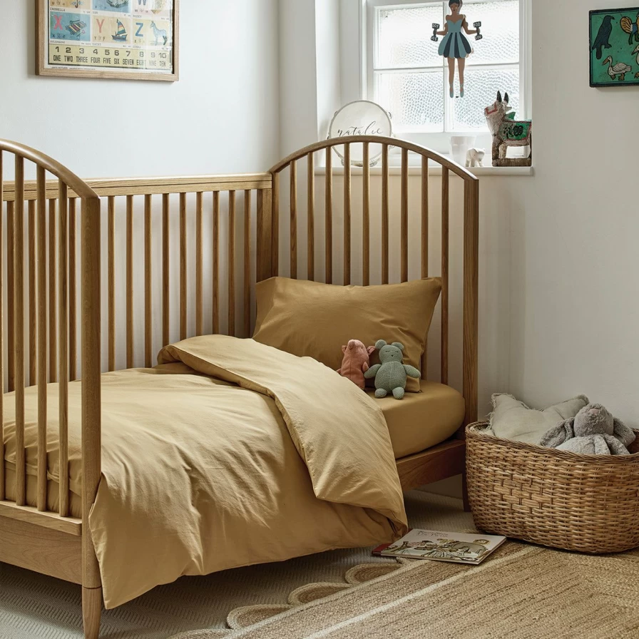 Piglet in Bed Butterscotch Kids Cotton Bedding Set - Soft & Comfortable Children's Bed Sheets