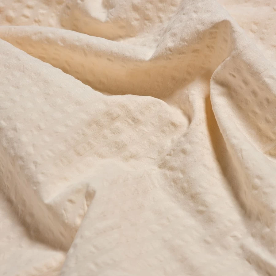 Piglet in Bed Cloud Cream Seersucker Cotton Pillowcases - Breathable & Soft Pair for Luxury Bedding