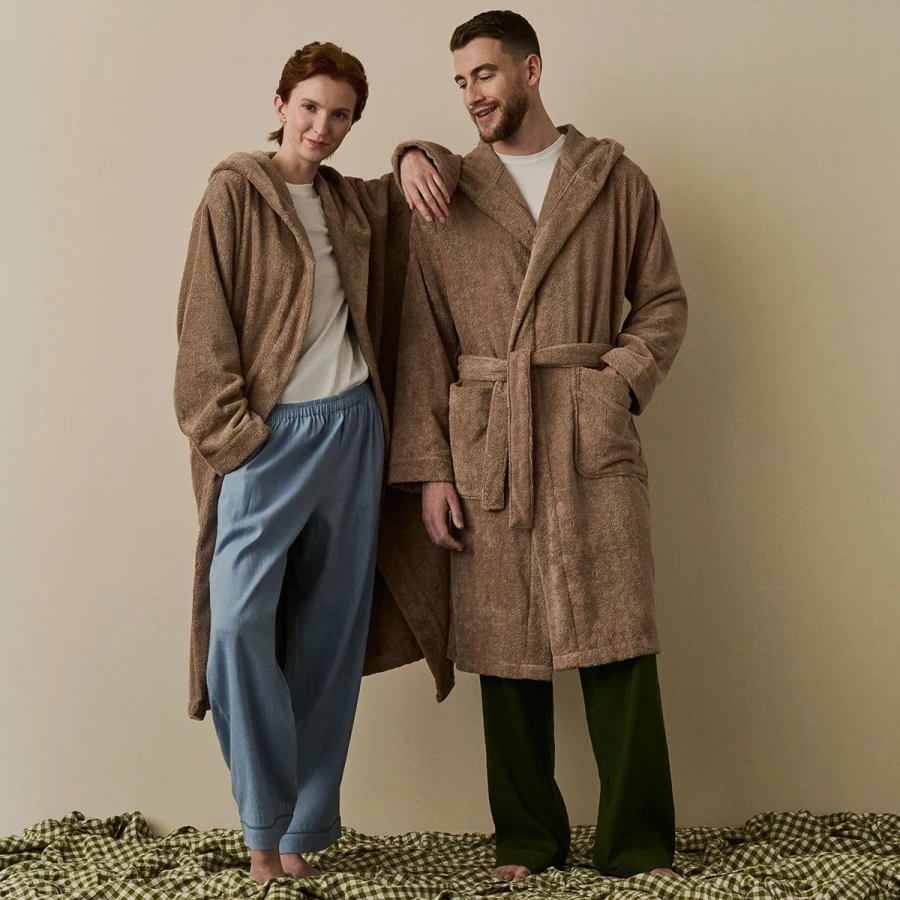 Organic Cotton Mushroom Robe by Piglet in Bed - Eco-Friendly Loungewear