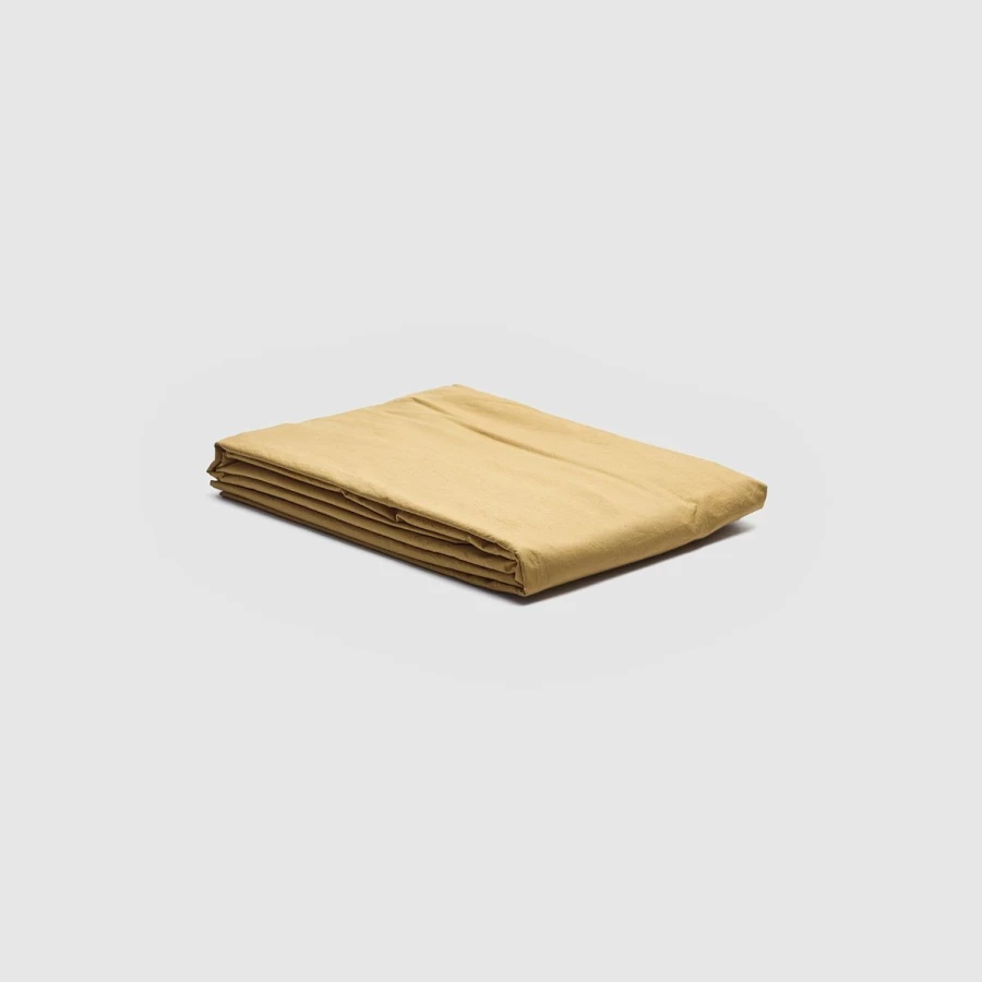 Piglet in Bed Butterscotch Washed Cotton Percale Duvet Cover - Soft & Breathable Bedding