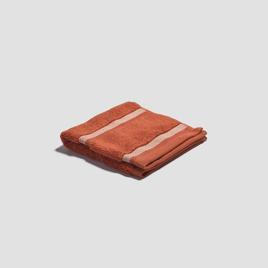 Piglet in Bed Organic Cinnamon Face Cloth - Soft Bamboo Washcloth for Gentle Exfoliation