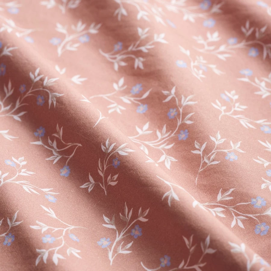 Piglet in Bed Organic Cotton Floral Chestnut Pillowcases Set of 2 - Botanical Print Luxury Bedding